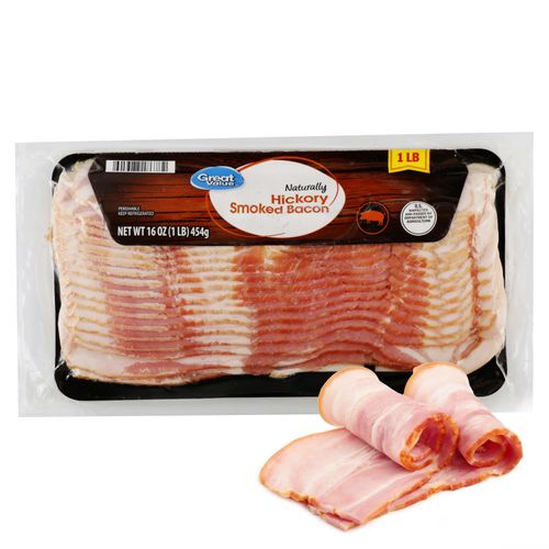 Tocino Great Value ahumado al nogal - 454 g