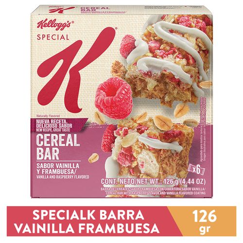 Barra Kellogg's special k vainilla frambuesa - 126 g