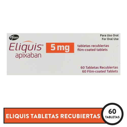 Eliquis 5 Mg, Precio indicado por unidad