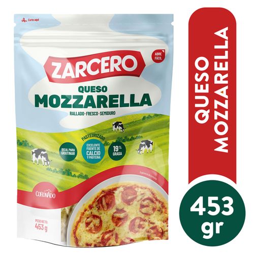 Queso Zarcero Mozzarella Rallado - 453g