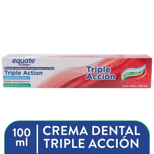 Crema Equate Dental Triple Acción - 100ml