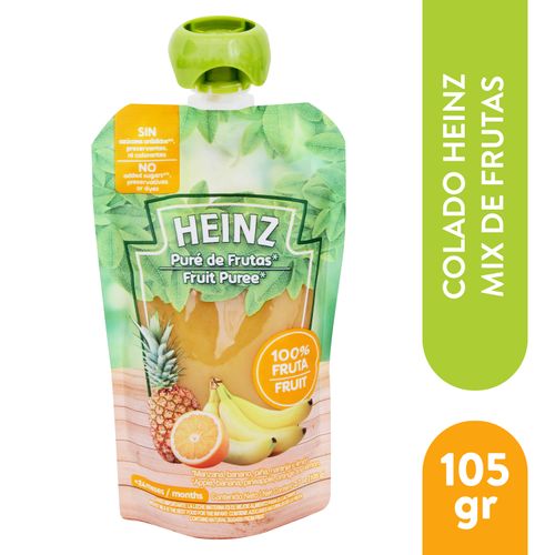 Puré de frutas  Heinz sabor frutas mixtas - 105 g