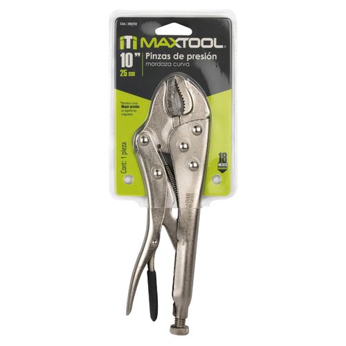 Pinza De Presión Maxtool Mordaza Curva - 10 Pulgadas