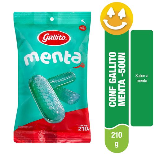 Confites Gallito Sabor Menta - 210g