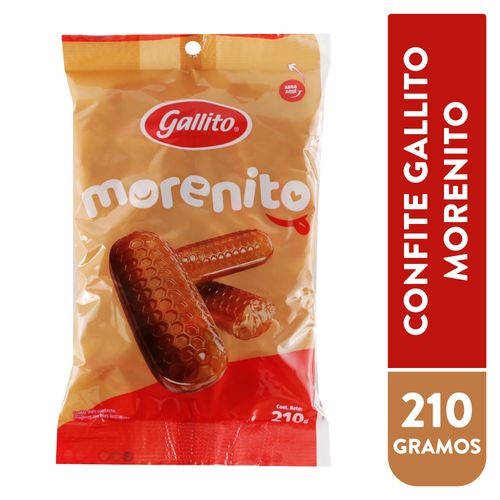 Confite Gallito morenito bolsa 50 uds - 210 g