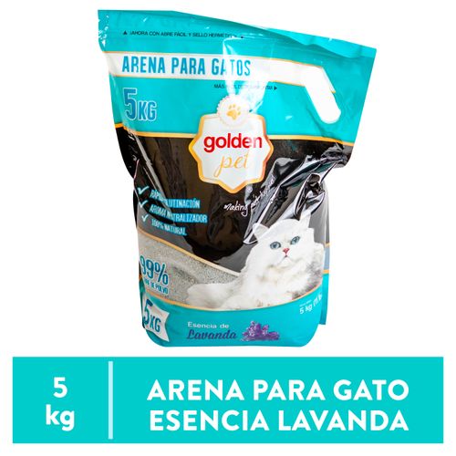 Arena Golden Pet Para Gato Esencia Lavanda - 5kg