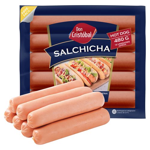 Salchicha Don Cristobal Hot Dog - 480Gr