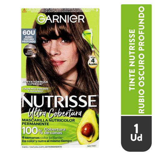 Tinte para el cabello Nutrisse Tono 60 Rubio Oscuro