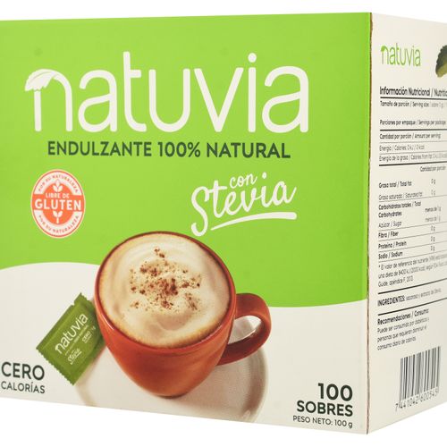 Endulzante natural Natuvia con stevia libre de gluten - 100 g