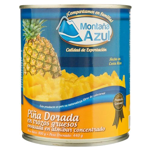 Piña dorada Montana Azul trozos en lata - 800 g