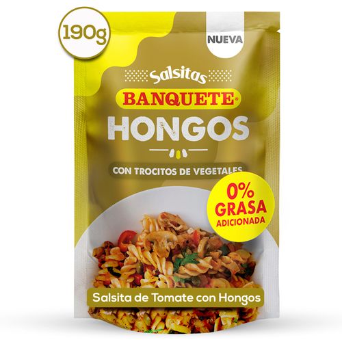 Salsita Tomate Con Hongos Banquete Doypack - 190g