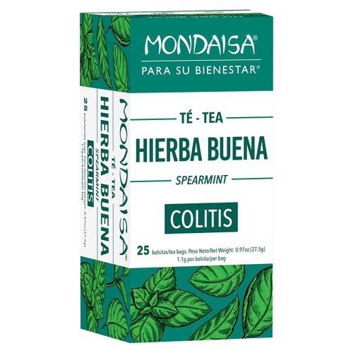 Té Mondaisa hierba buena combate colitis 25 Uds - 27.5 g
