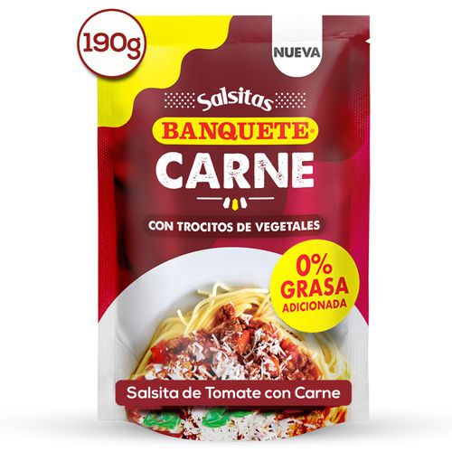 Salsita Tomate Con Carne Banquete Doypack - 190g