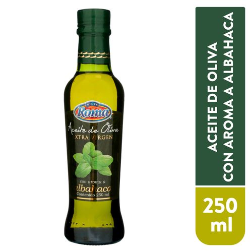 Aceite De Oliva Extra Virgen Albahaca Roma -250ml