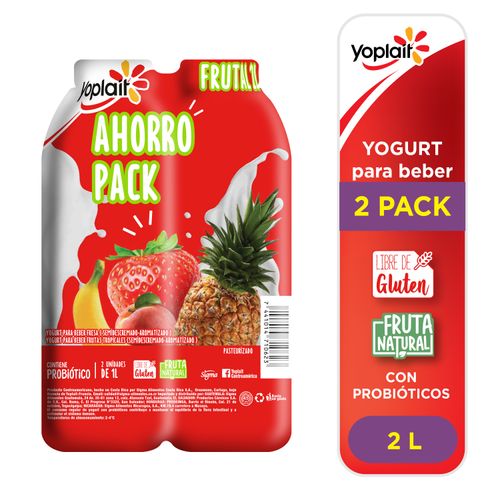 Yogurt Yoplait frutal 2 pack - 2 L