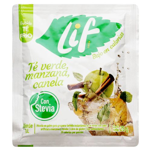 Bebida Lif En Polvo Te Verde Manzana - 25gr