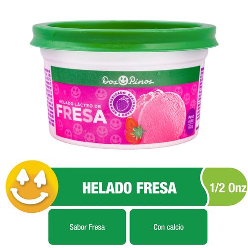 Helado Dos Pinos Sabor Fresa - 60g