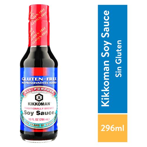 Salsa Kikkoman Soya Libre Gluten -296ml