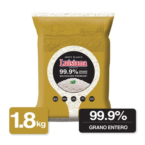 Arroz Luisiana 99.9% grano entero -1800 g