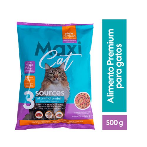 Alimento Maxi Cat, para gatos -500g