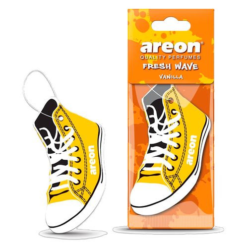 Aromatizante Areon Zapato De Papel Para Carro Aroma Vainilla