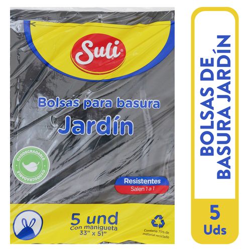 Bolsa Bas Suli Negra Paq 5U Jardin