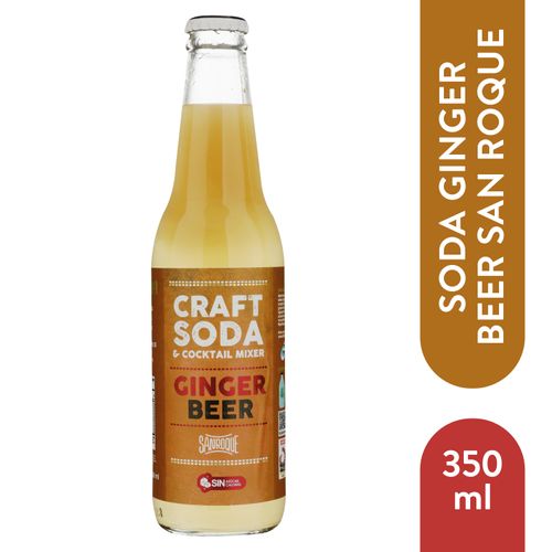 Soda Craft Ginger Beer sin azúcar sabor coctel mix - 350 ml