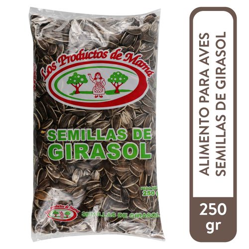 Alimento para aves  Los Productos de Mamá semillas de girasol - 250 g