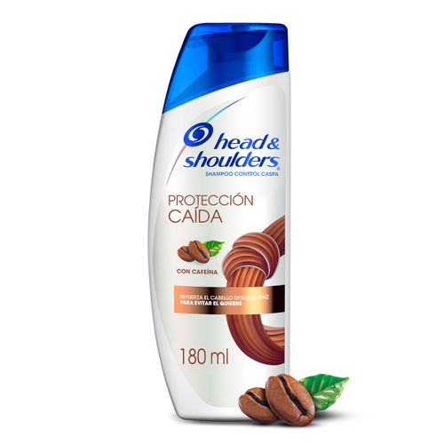 Shampoo Control Caspa Head & Shoulders Protección Caída Con Cafeína 180ml