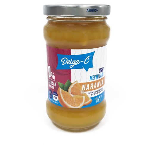 Mermelada Delga-C Sin Azúcar Sabor Naranja -310gr