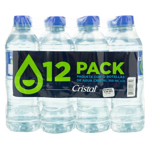 12 Pack Agua Cristal -355ml