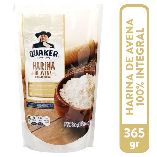 Harina Quaker de avena integral - 365 g