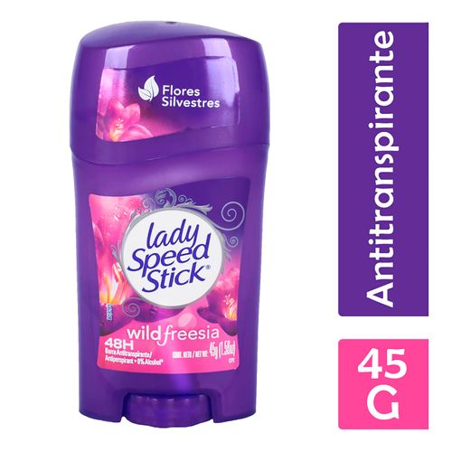 Desodorante Antitranspirante Lady Speed Stick Wild Freesia Barra 45 g