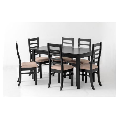 Comerdor Euro Confort Comedor para 6 Personar, Sillas Rectangulares