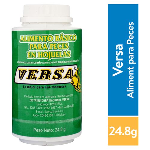 Alimento Versa basico para peces en hojuelas - 24.8 g