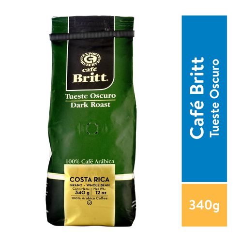 Café Britt Gourmet Grano Oscuro - 340 g