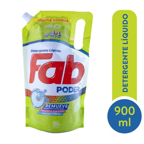 Detergente Liquido Fab Antibacterial -900ml