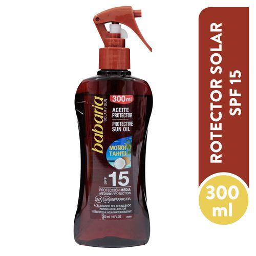 Protector solar Babaria spray aceite - 300 g