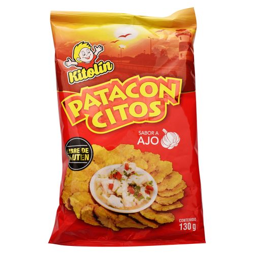 Pataconcitos Kitolin sabor ajo - 130 g