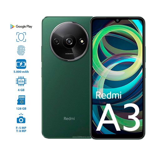 Celular Xiaomi redmi A3X con 4GB ram 128GB almacenamiento