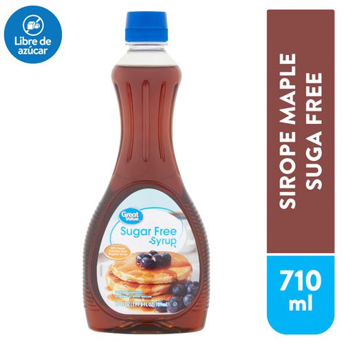 Sirope Great Value, Maple Libre de Azúcar -710ml