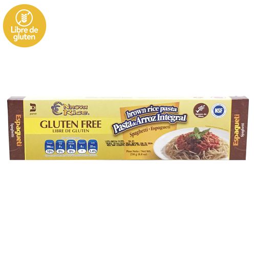 Spaguetti Nnova Rice integral libre de glúten - 250 g