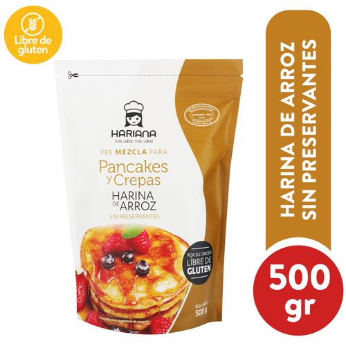 Pre mezcla para pancakes Hariana de harina de arroz - 500 g