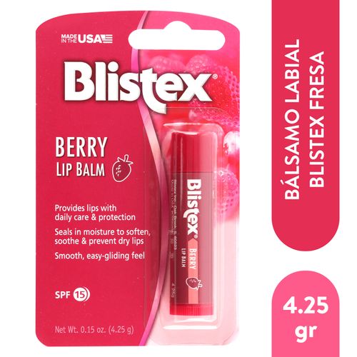 Balsamo labial Blistex fresa Spf 15 - 4.25 g