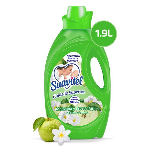 Suavizante De Telas Suavitel Cuidado Superior Manzana Y Frutos Rojos - 1.9Lt