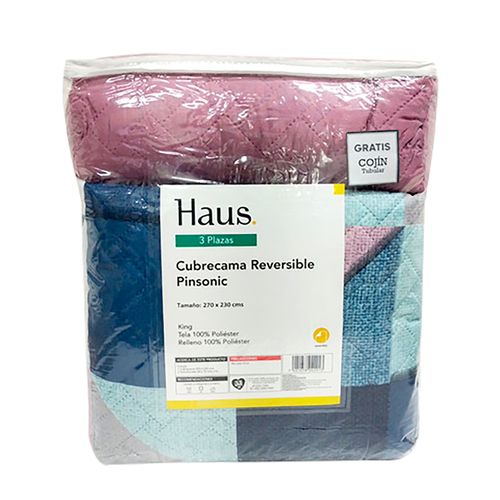 Cubrecama Matrimonial 3 Piezas Y Cojin T