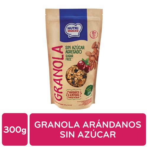 Granola Nutrisnacks sin azúcar arándanos y almendras - 300 g