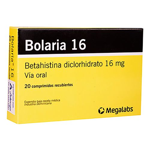 Bolaria 16Mg, Precio indicado por unidad