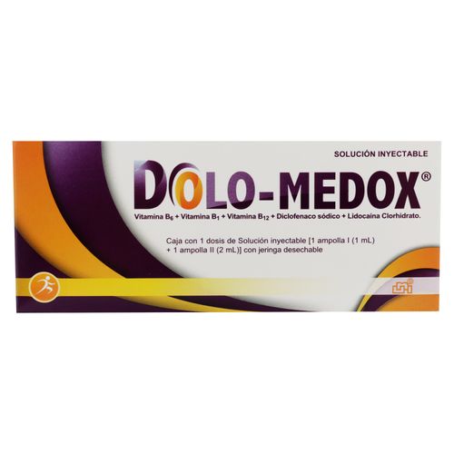Dolo Medox solución inyectable caja 1 ampolla - Precio indicado por caja