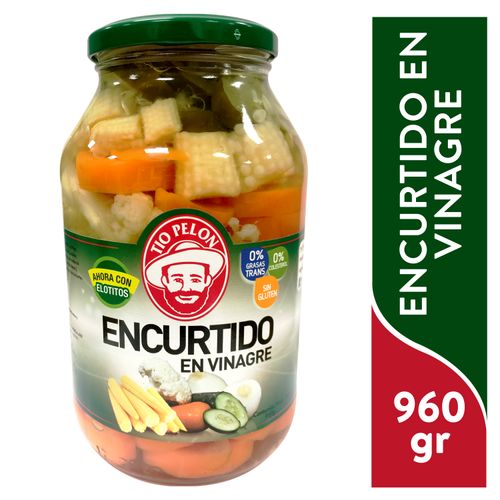 Encurtido Tío Pelón en vinagre y libre de gluten - 960 g